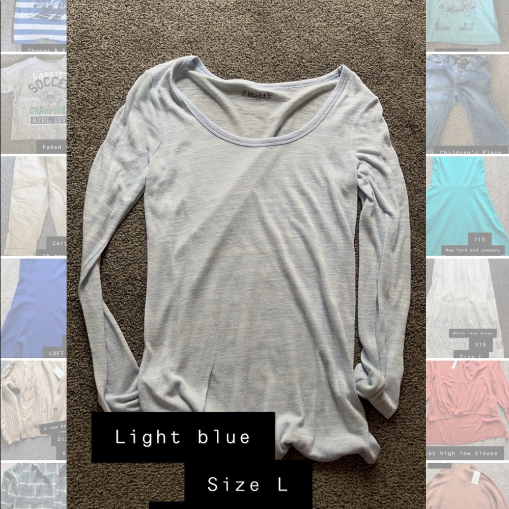 Mudd Long Sleeve Light Blue